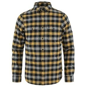 Fjallraven Men's Skog Slim Plaid Flannel Shirt Buckwheat Brown-Black Size M